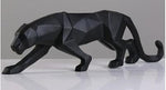 Geometric Black Panther Statue