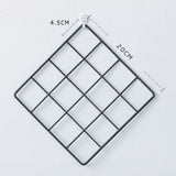 Metal Grid Wall Photos Decor